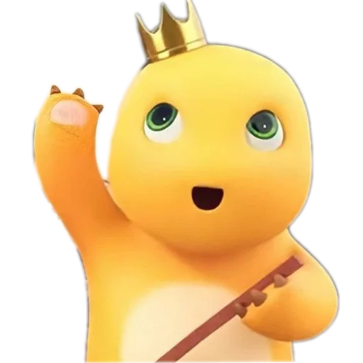 🤴 Стикер «Dino Kuning Cute» для Telegram