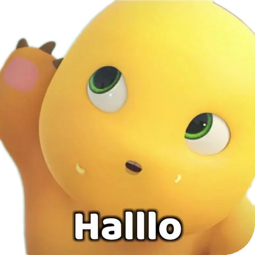 👋 Стикер «Dino Kuning Cute» для Telegram