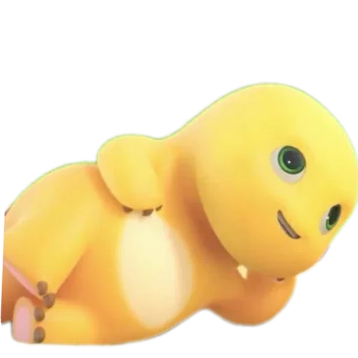 🫠 Стикер «Dino Kuning Cute» для Telegram