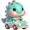 🚙 Эмодзи «Милый Дино» для Telegram
