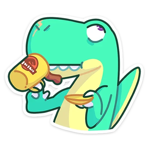 ☕️ Стикер «Тираннозавр Драгор» для Telegram