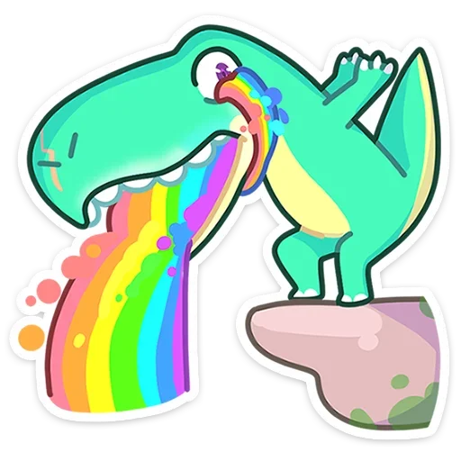 🌈 Стикер «Тираннозавр Драгор» для Telegram