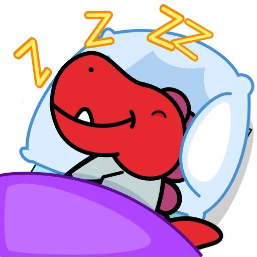 😴 Стикер «DINO ASC 20» для Telegram