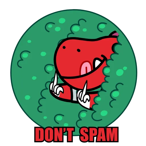 🖕 Стикер «DINO ASC 20» для Telegram