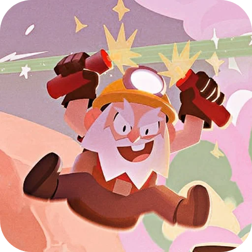 🔳 Стикер «диномайк» для Telegram