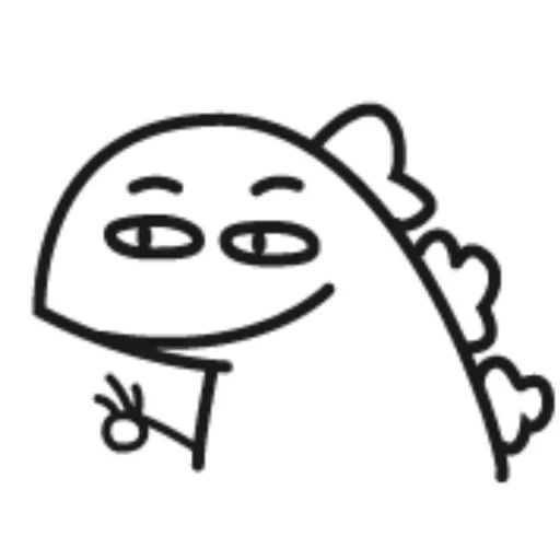 🦖 Стикер «小恐龙高清版» для Telegram