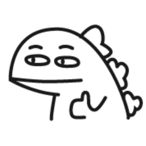🦖 Стикер «小恐龙高清版» для Telegram