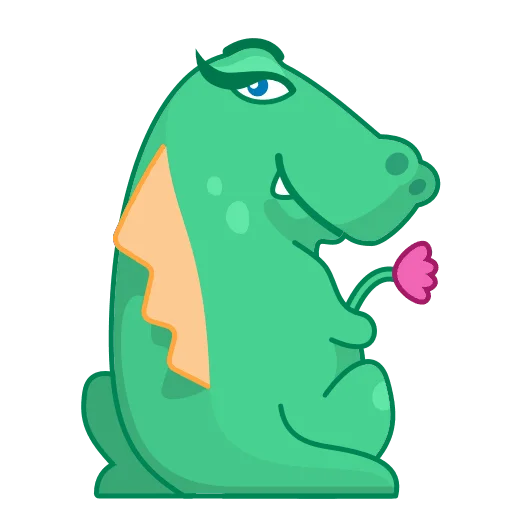 🌹 Стикер «Dino Wa» для Telegram