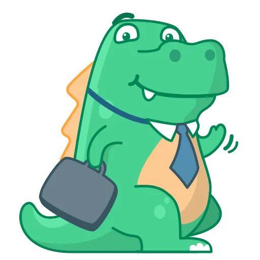 👋 Стикер «Dino Wa» для Telegram