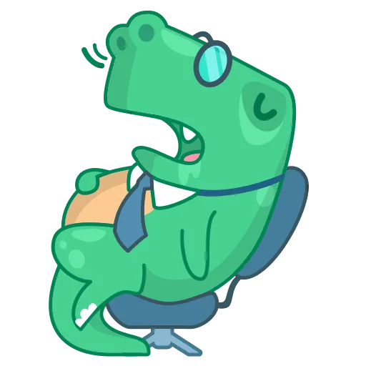 🤓 Стикер «Dino Wa» для Telegram