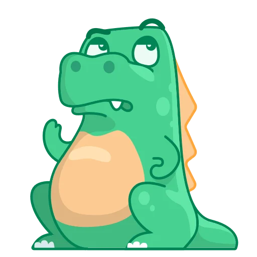 🥴 Стикер «Dino Wa» для Telegram