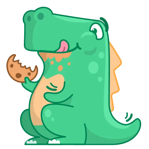 🍪 Стикер «Dino Wa» для Telegram
