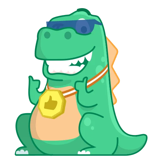 😎 Стикер «Dino Wa» для Telegram