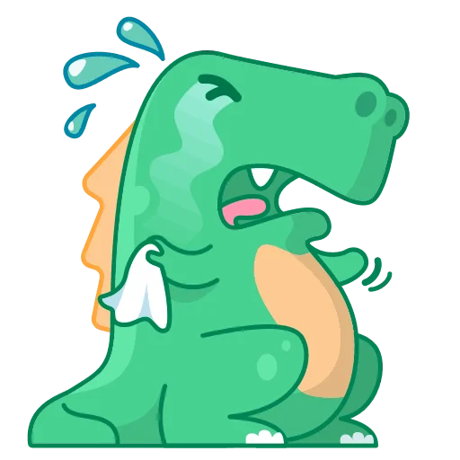 😭 Стикер «Dino Wa» для Telegram