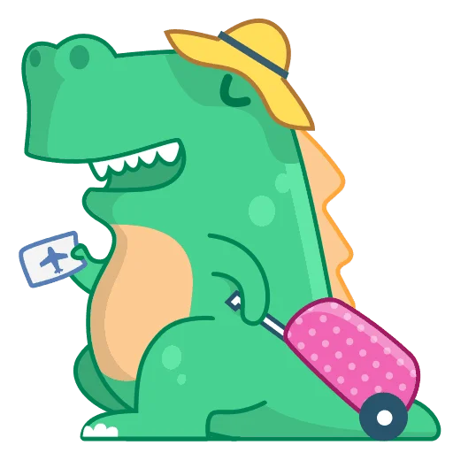 😌 Стикер «Dino Wa» для Telegram