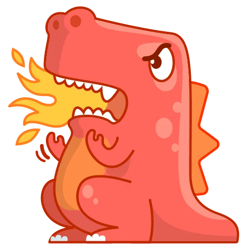 😡 Стикер «Dino Wa» для Telegram