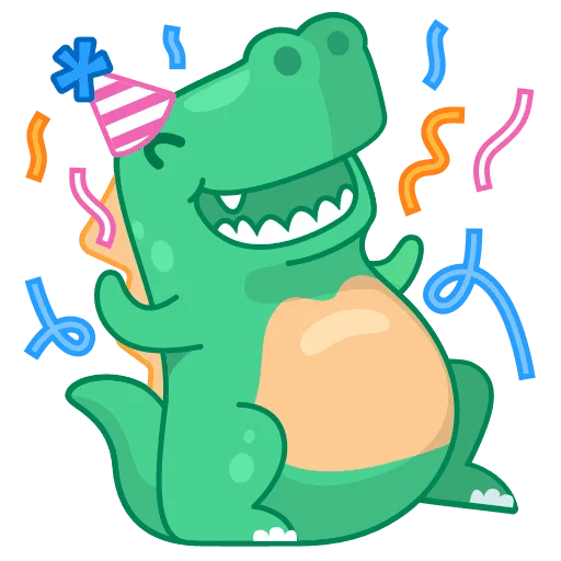 🎉 Стикер «Dino Wa» для Telegram