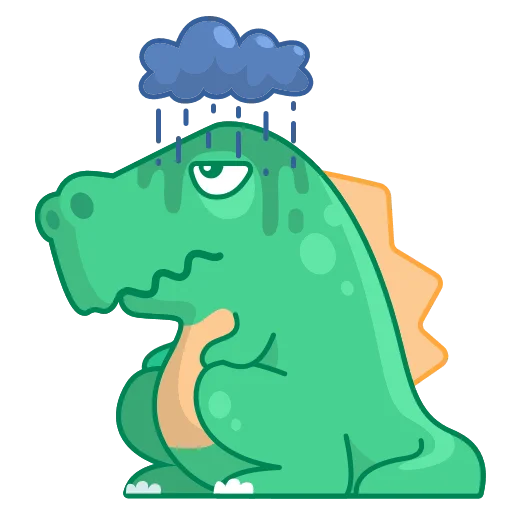 😰 Стикер «Dino Wa» для Telegram