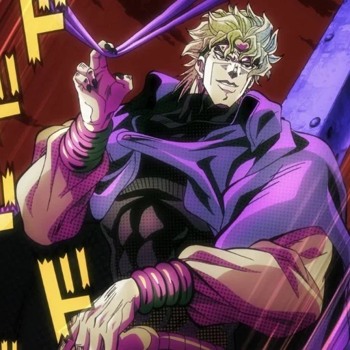 🕡 Стикер «Dio Brando Дио Брандо» для Telegram