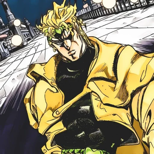 🕡 Стикер «Dio Brando Дио Брандо» для Telegram