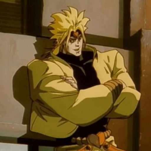 🕡 Стикер «Dio Brando Дио Брандо» для Telegram