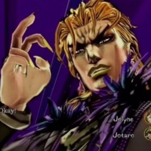 🕡 Стикер «Dio Brando Дио Брандо» для Telegram
