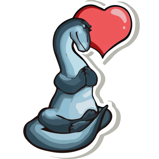 🥰 Стикер «Diplodocus Ray» для Telegram