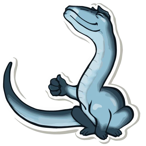 👍 Стикер «Diplodocus Ray» для Telegram