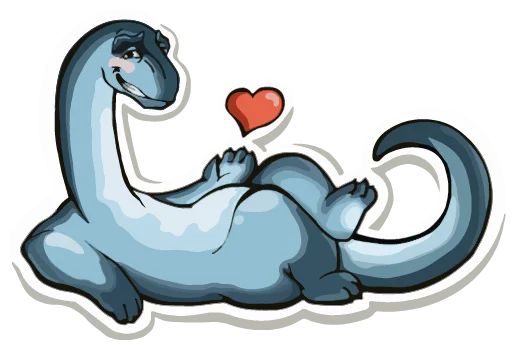 😘 Стикер «Diplodocus Ray» для Telegram