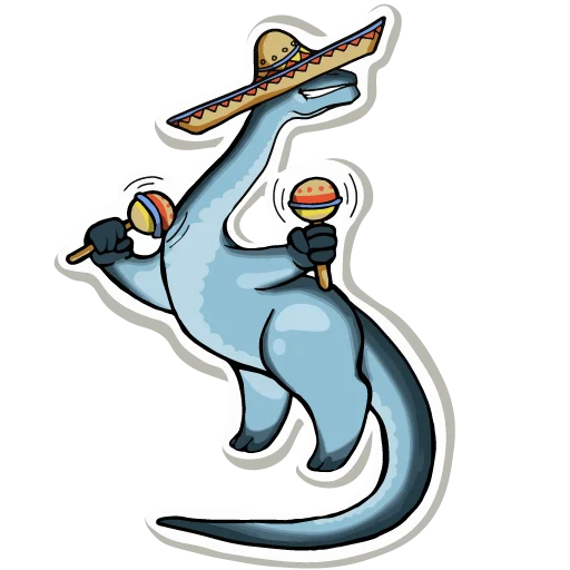 🕺 Стикер «Diplodocus Ray» для Telegram