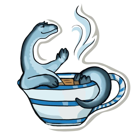 ☕️ Стикер «Diplodocus Ray» для Telegram