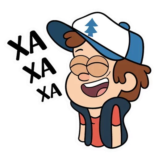 😁 Стикер «Диппер - Gravity Falls» для Telegram