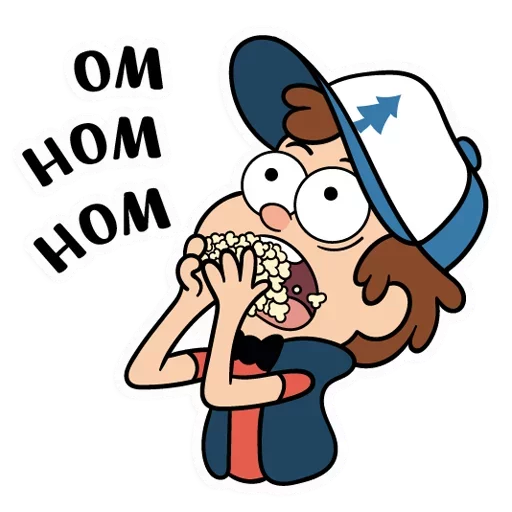 🍔 Стикер «Диппер - Gravity Falls» для Telegram