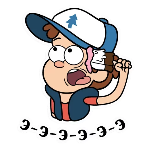 🤯 Стикер «Диппер - Gravity Falls» для Telegram