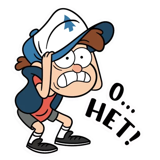 😨 Стикер «Диппер - Gravity Falls» для Telegram