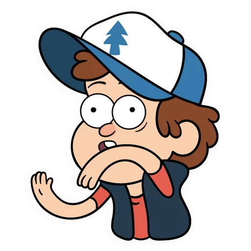 😲 Стикер «Диппер из Гравити Фолз» для Telegram