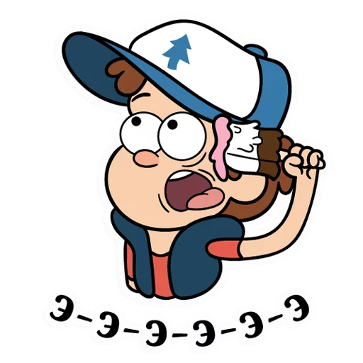 🔫 Стикер «Диппер из Гравити Фолз» для Telegram