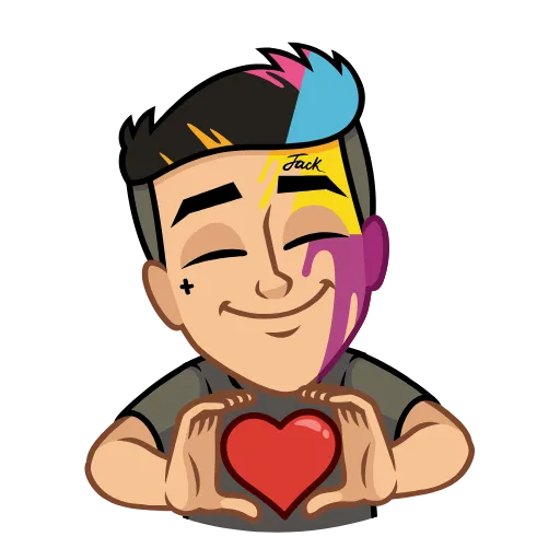❤️ Стикер «Jack is back!» для Telegram