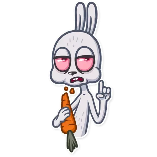 🥕 Стикер «Dirty Bunny» для Telegram
