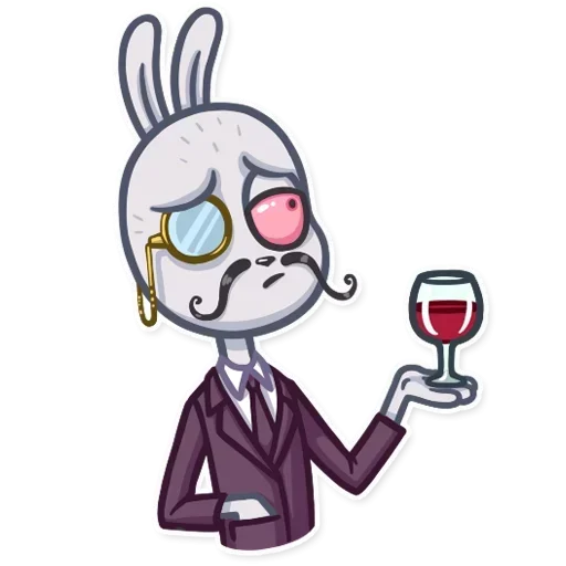 🍷 Стикер «Dirty Bunny» для Telegram