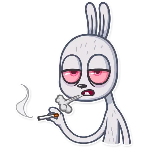 🚬 Стикер «Dirty Bunny» для Telegram