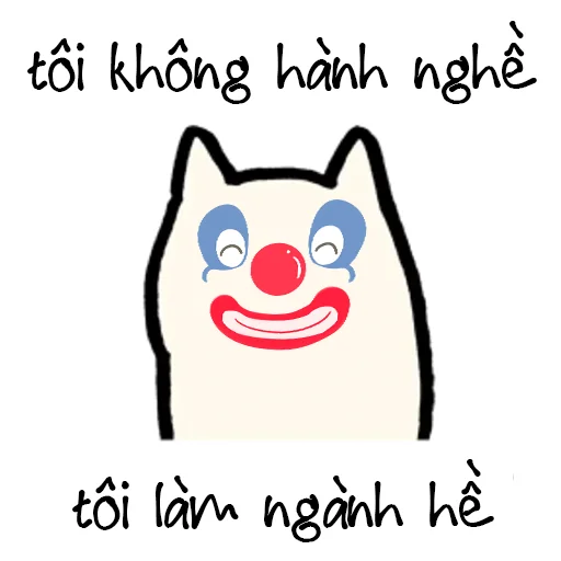 🤡 Стикер «Meme tim đì sai» для Telegram