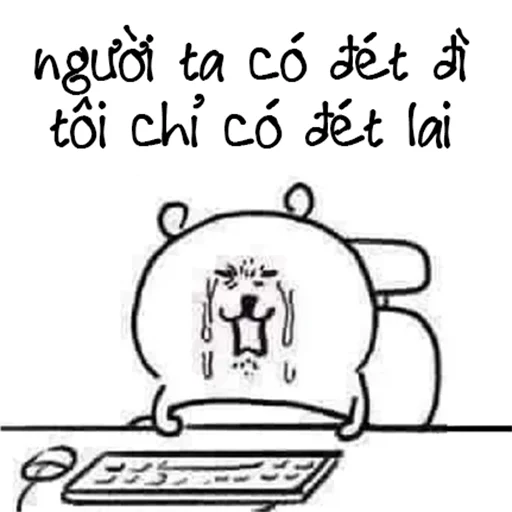😭 Стикер «Meme tim đì sai» для Telegram
