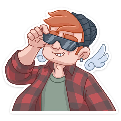 😎 Стикер «Разочарованный Амур» для Telegram