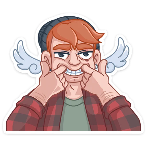 😬 Стикер «Разочарованный Амур» для Telegram