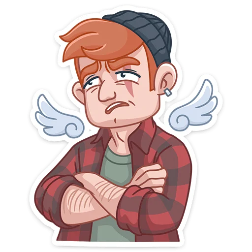 😤 Стикер «Разочарованный Амур» для Telegram