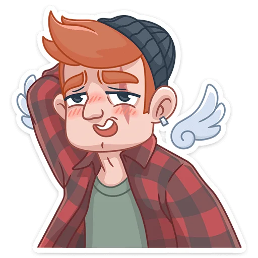 ☺ Стикер «Разочарованный Амур» для Telegram