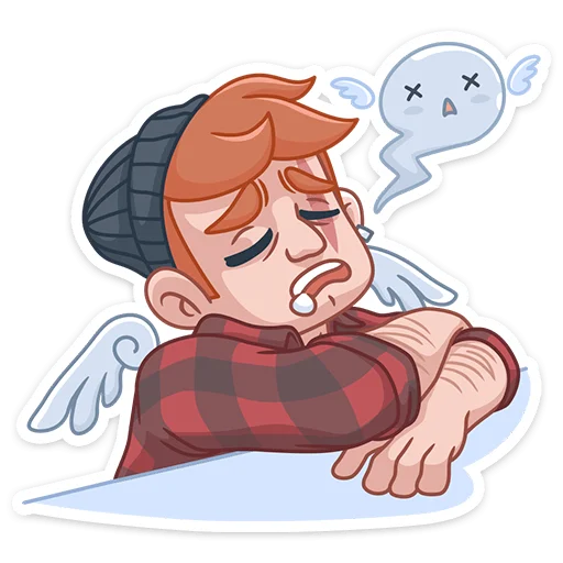 😲 Стикер «Разочарованный Амур» для Telegram