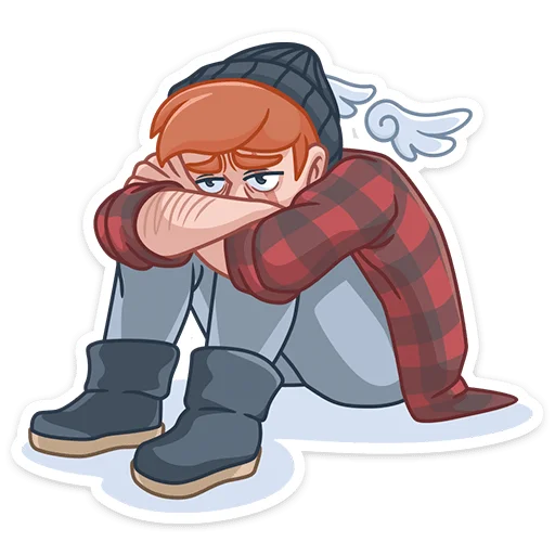 😕 Стикер «Разочарованный Амур» для Telegram