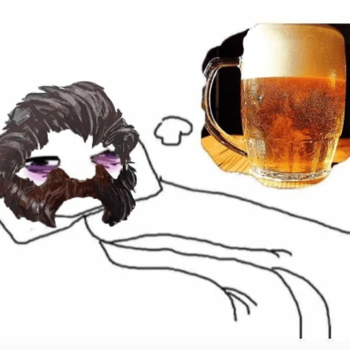 🍺 Стикер «Рафаэль Амброзиус Кусто» для Telegram